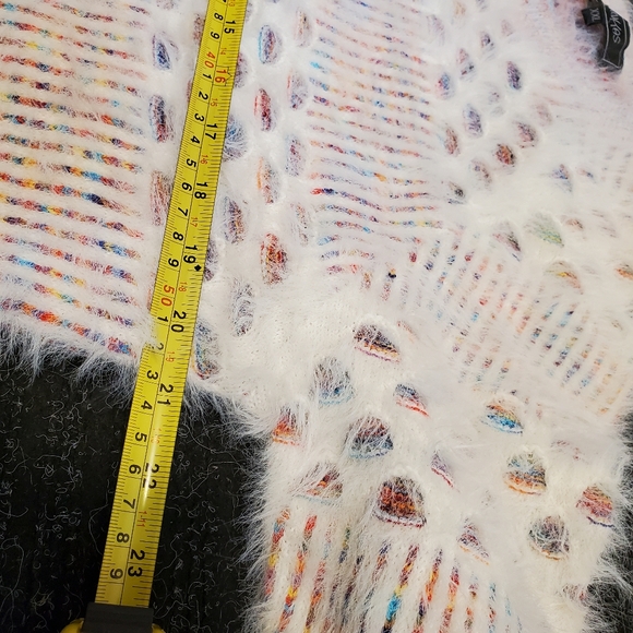 Minkas Rainbow Fuzzy Soft Sweater. XL. EUC - Picture 6 of 6